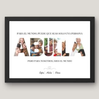 Cuadro Collage "Abuela": Tus Recuerdos Favoritos