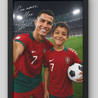 Cuadro Personalizado Mi Selfie con Cristiano Ronaldo