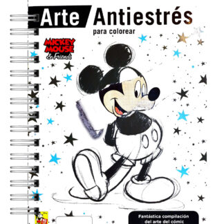 Libro Para Colorear Antiestrés Mickey y sus Amigos